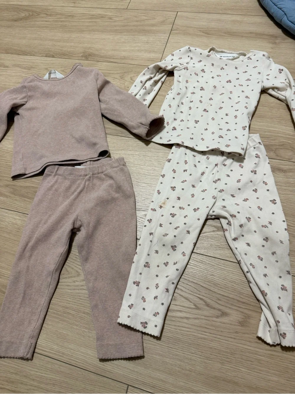 H&M Kids Two-Piece Sets - Dusty Pink & Cream Floral
